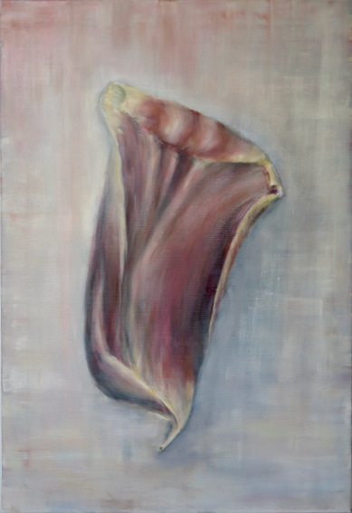 Ein Tulpenblütenblatt